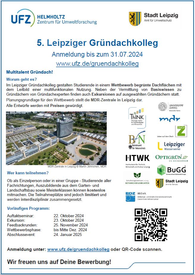 5. Leipziger Gründachkolleg - Flyer